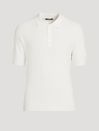 Monogram Knit Polo Shirt