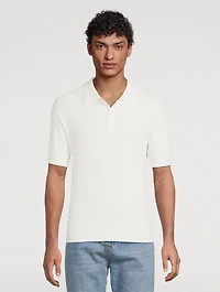 Monogram Knit Polo Shirt