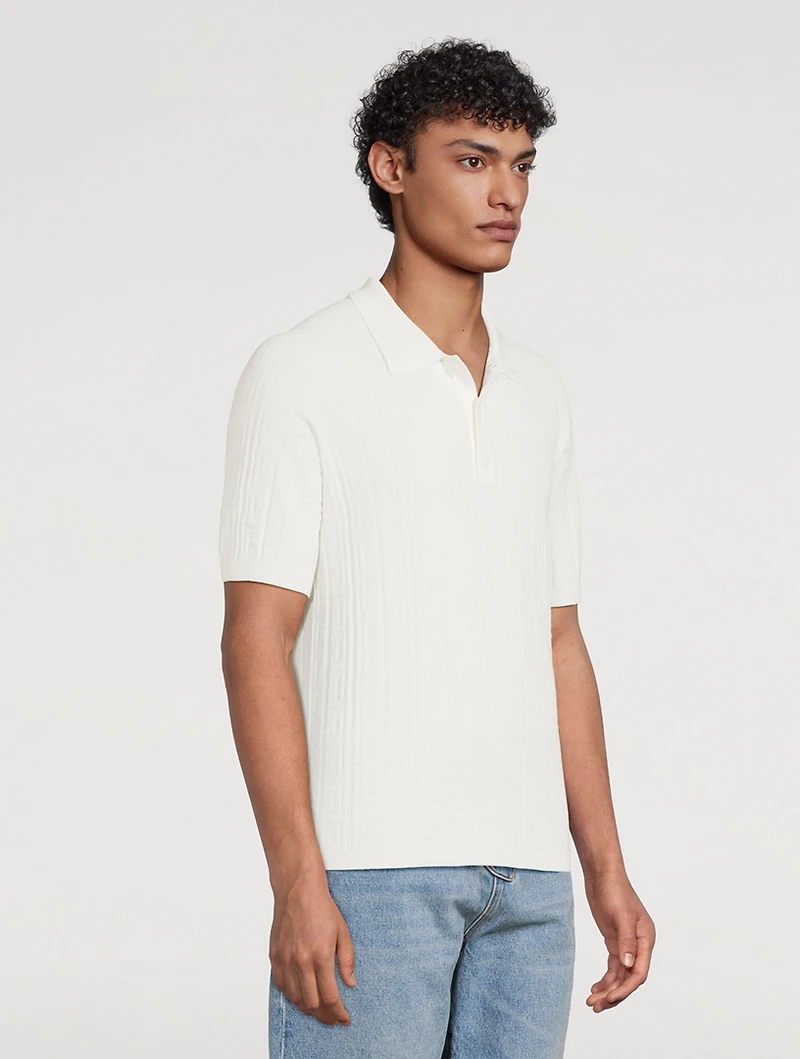 Monogram Knit Polo Shirt