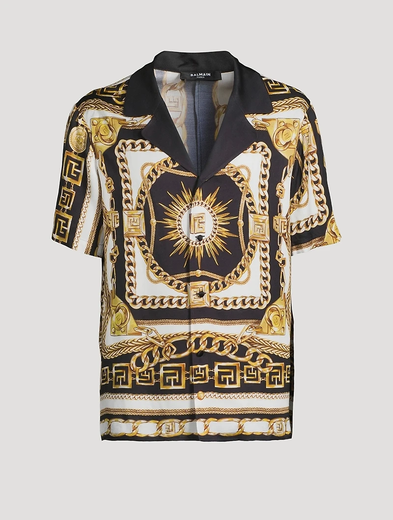 Foulard Chaînes Printed Pajama Shirt