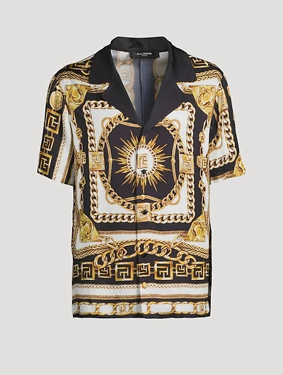 Foulard Chaînes Printed Pajama Shirt