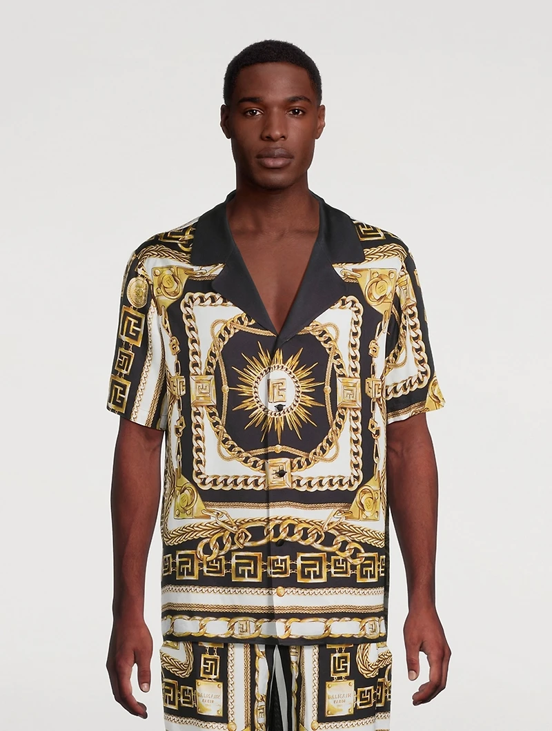 Foulard Chaînes Printed Pajama Shirt