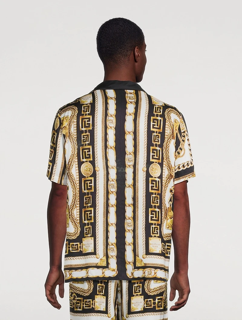 Foulard Chaînes Printed Pajama Shirt