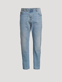 Cotton Straight-Leg Jeans