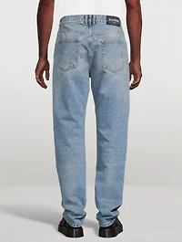 Cotton Straight-Leg Jeans