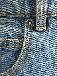 Cotton Straight-Leg Jeans
