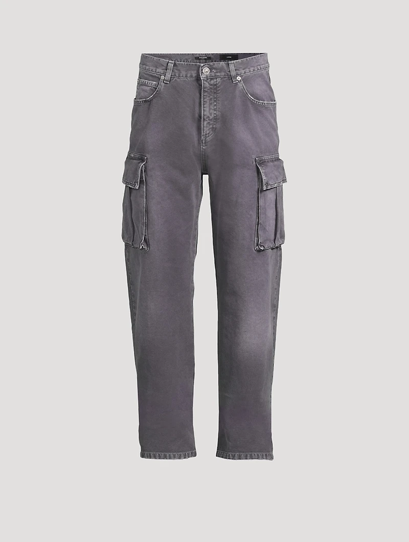 Relaxed Jeans With Cargo Pockets