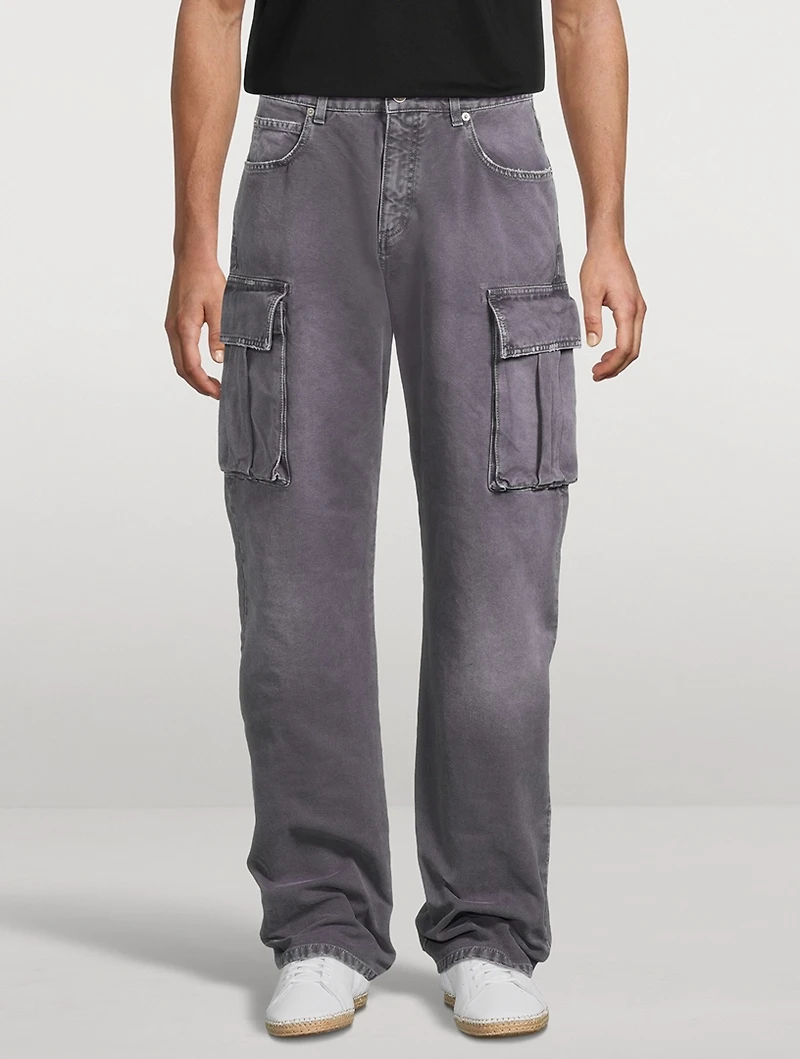 Relaxed Jeans With Cargo Pockets