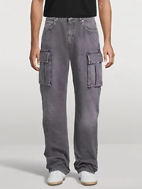 Relaxed Jeans With Cargo Pockets
