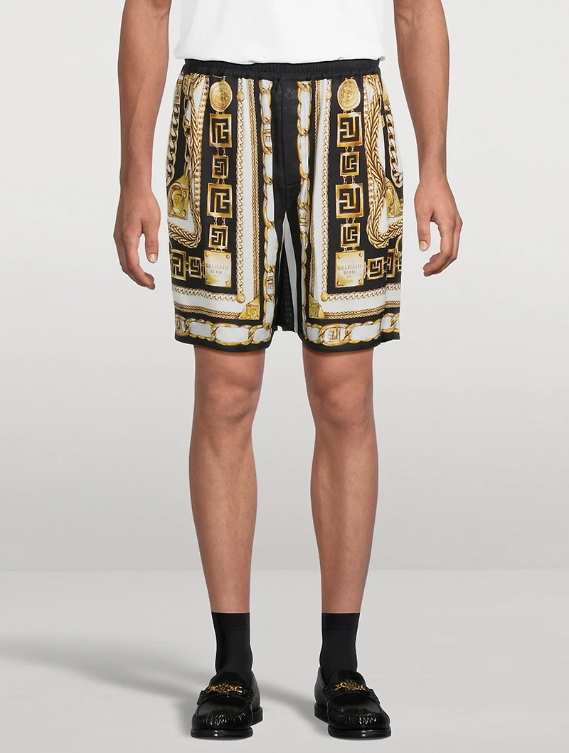 Foulard Printed Shorts