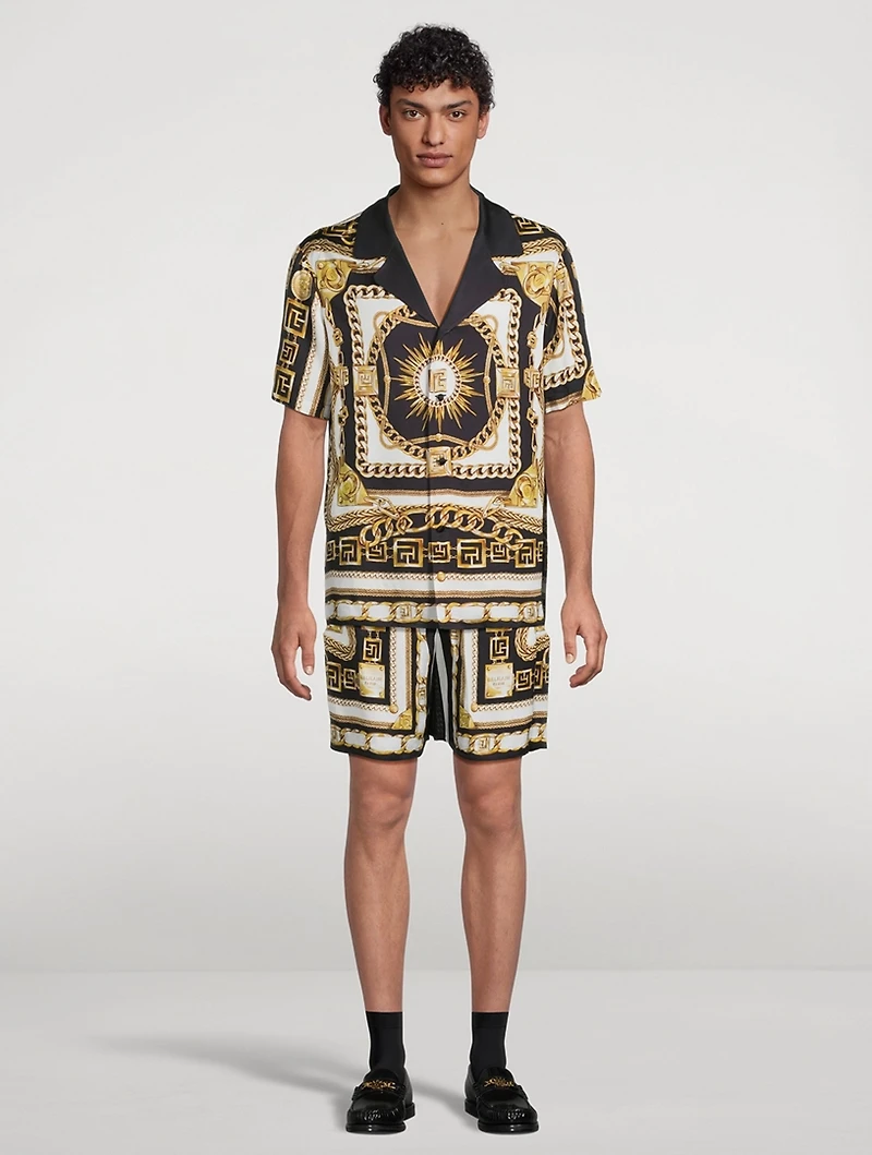 Foulard Printed Shorts