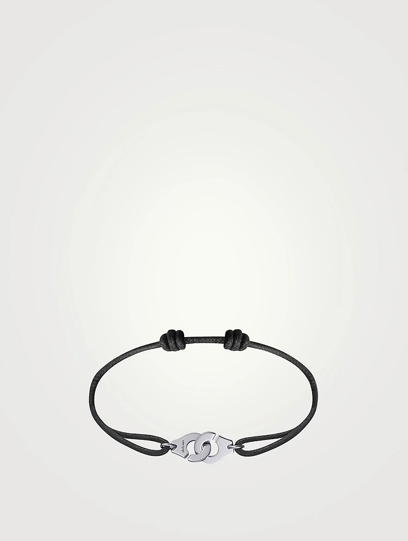 Menottes dinh van R10 18K White Gold Cord Bracelet
