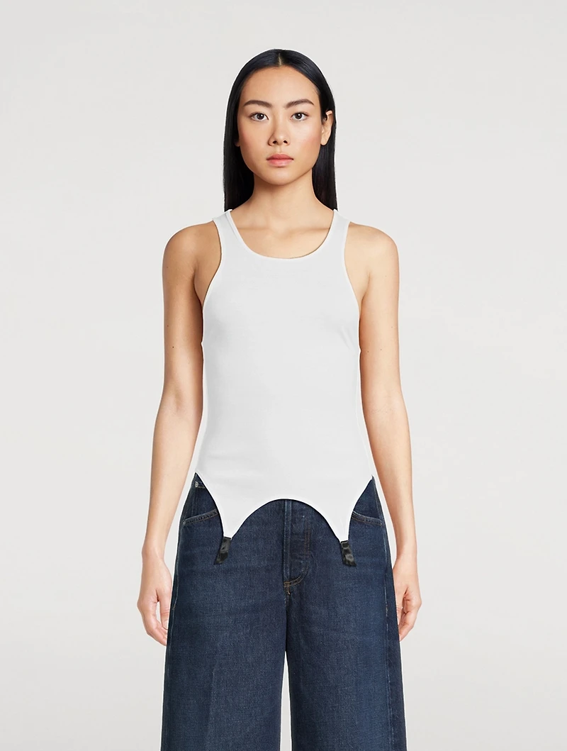 Le Boy Garter Tank Top