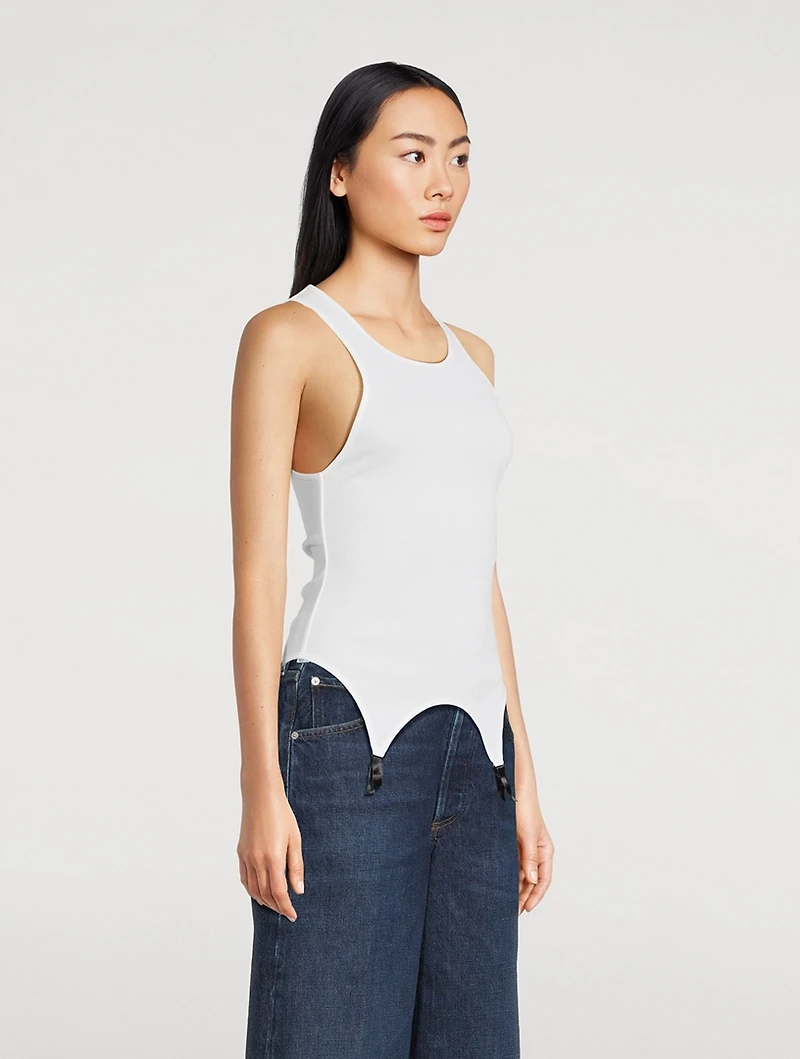 Le Boy Garter Tank Top