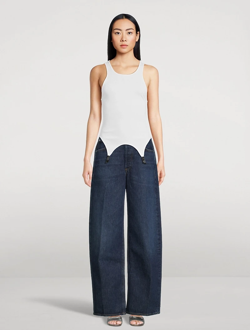 Le Boy Garter Tank Top