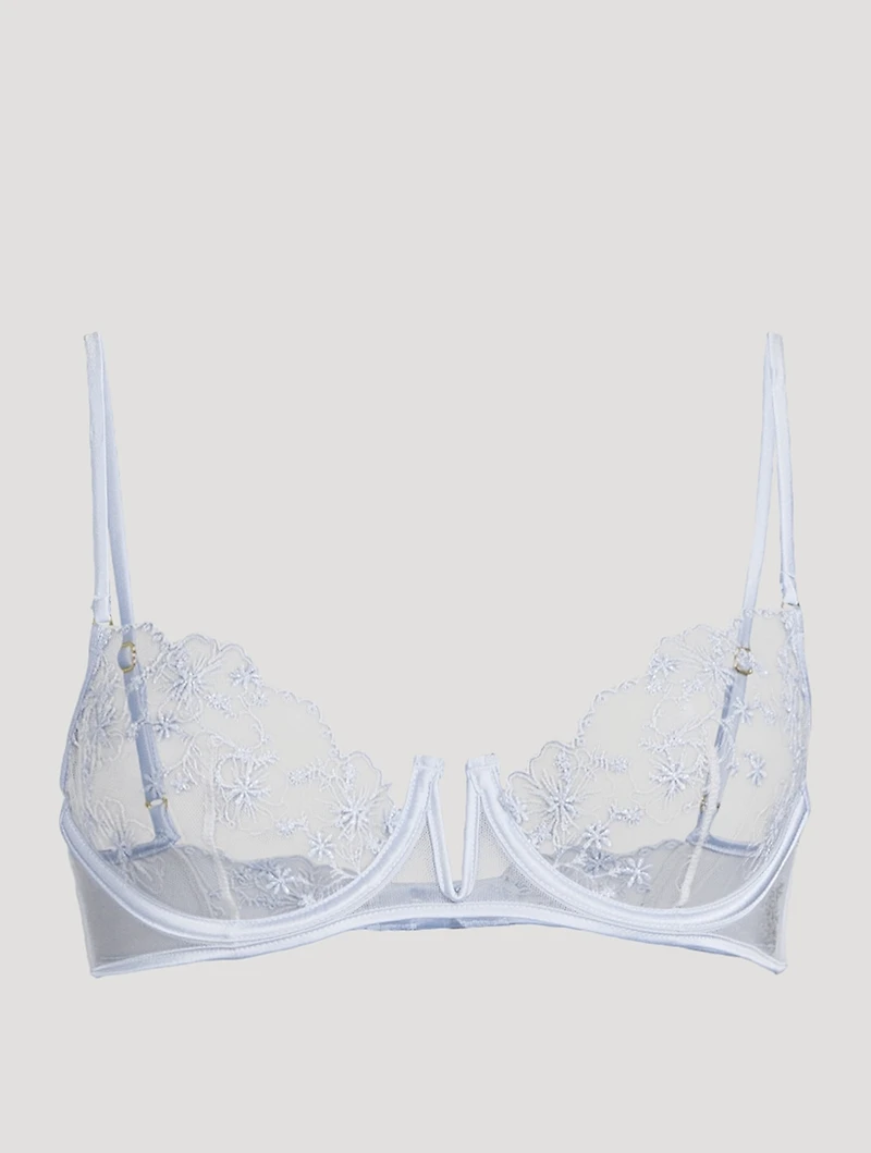 Mathilde Embroidered Demi Plunge Bra