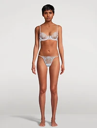 Mathilde Embroidered Demi Plunge Bra