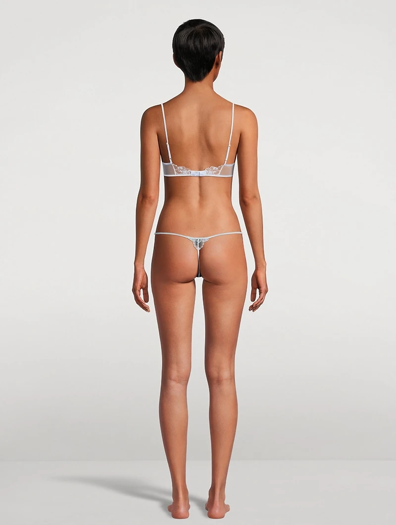 Mathilde Embroidered Demi Plunge Bra