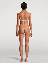 Mathilde Embroidered Demi Plunge Bra