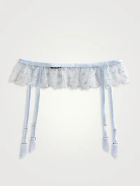 Mathilde Embroidered Garter Belt
