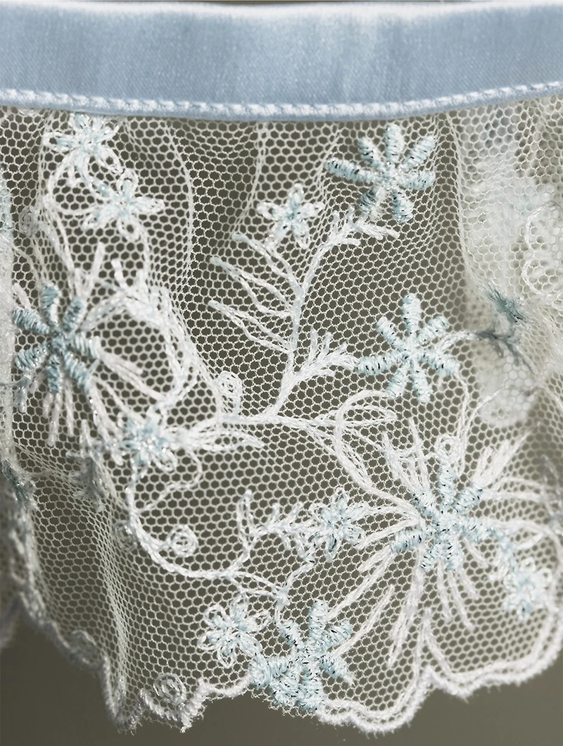 Mathilde Embroidered Garter Belt