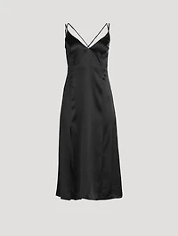 Soie Tie-Back Silk Slip Dress
