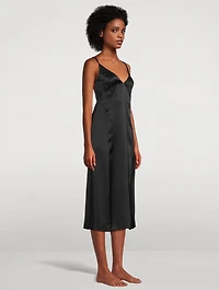 Soie Tie-Back Silk Slip Dress