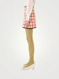 V Logo Jacquard Mini Skirt
