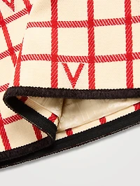 V Logo Jacquard Mini Skirt