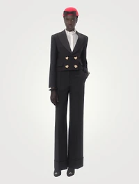 Straight-Leg Cotton Trousers
