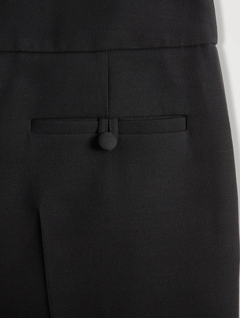 Straight-Leg Cotton Trousers