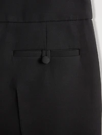 Straight-Leg Cotton Trousers