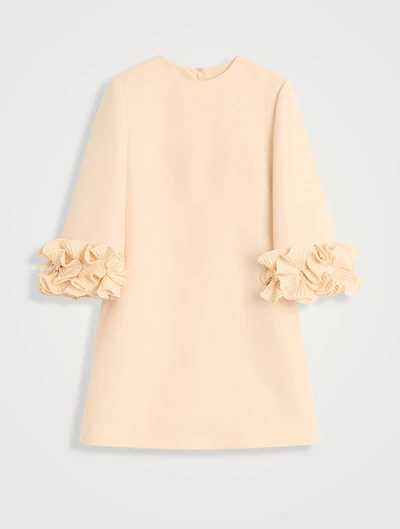 Ruffled Crêpe Couture Mini Dress