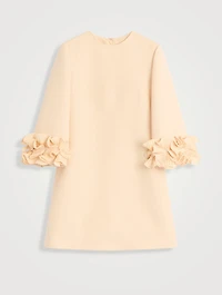 Ruffled Crêpe Couture Mini Dress
