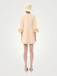 Ruffled Crêpe Couture Mini Dress