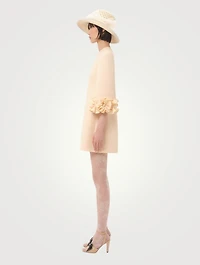 Ruffled Crêpe Couture Mini Dress