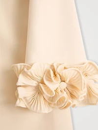 Ruffled Crêpe Couture Mini Dress