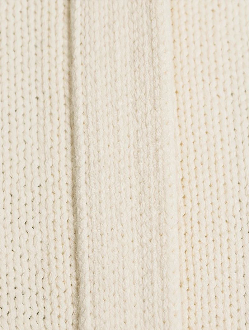 Zip-Front Knit Vest