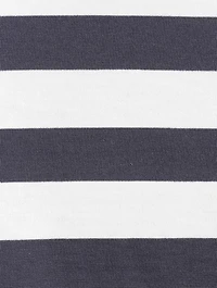 Boxy T-Shirt Stripe Print