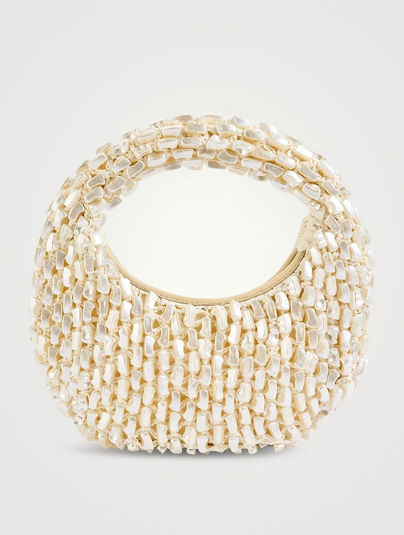 Reef Shell-Beaded Clutch
