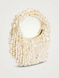 Reef Shell-Beaded Clutch