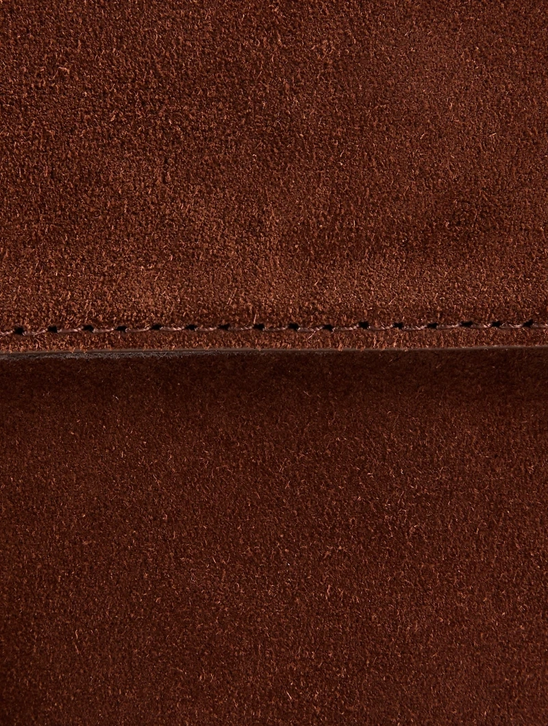 Harlow Suede Baguette