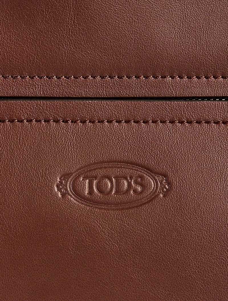 Small Magenta Leather Crossbody Bag