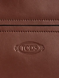 Small Magenta Leather Crossbody Bag