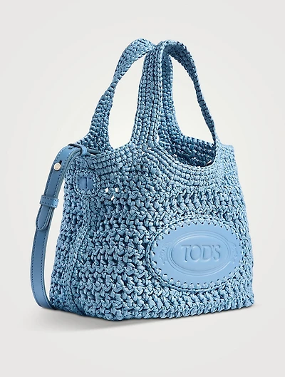 Mini Raffia Tote Bag
