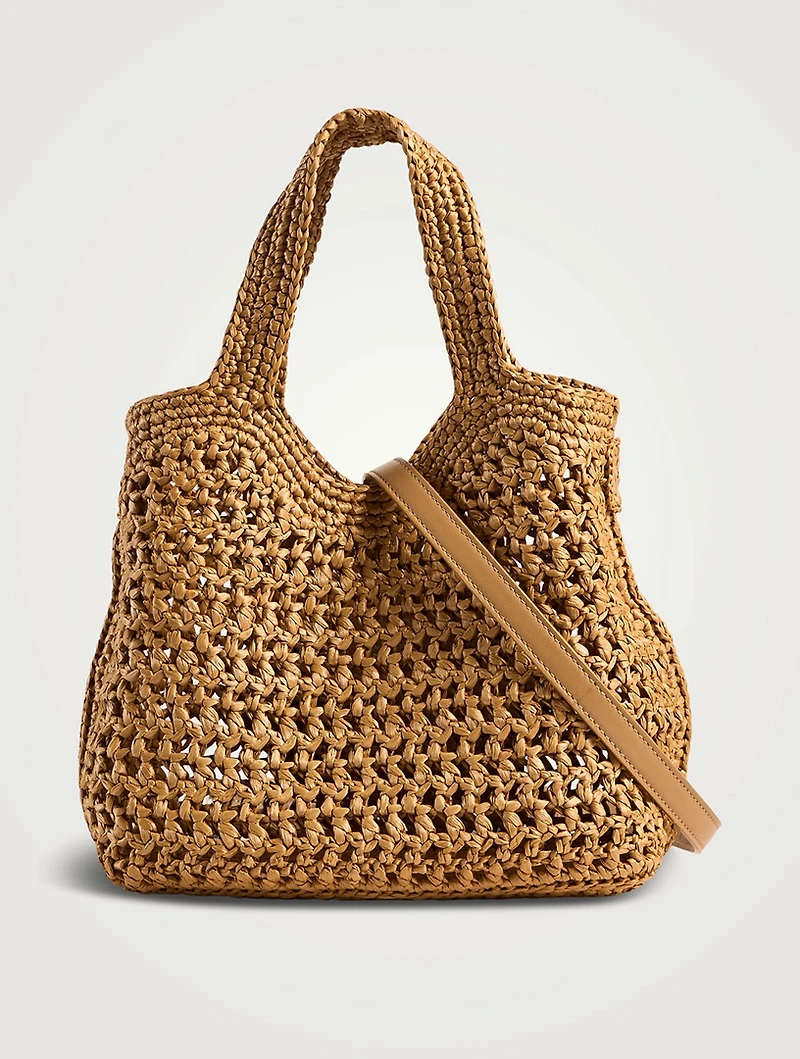 Mini Raffia Tote Bag