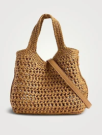 Mini Raffia Tote Bag