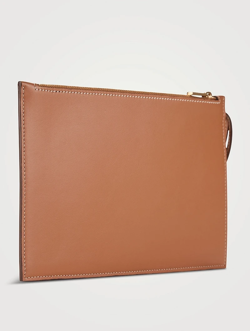 Large T Timeless Raffia Shopping Bag