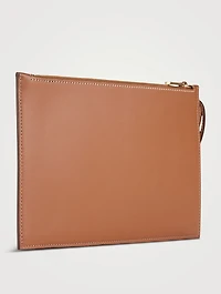 Large T Timeless Raffia Shopping Bag