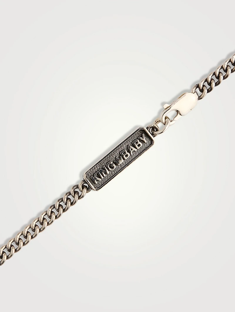 Silver Fine Curb Chain Necklace